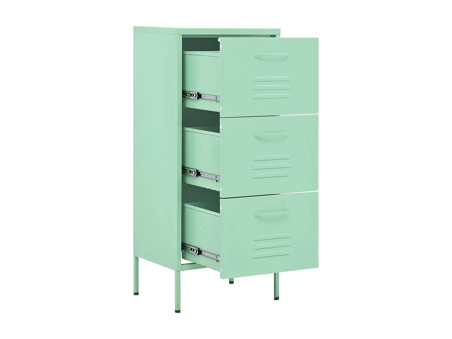 Armoire de rangement Vert menthe 42,5x35x101,5 Acier