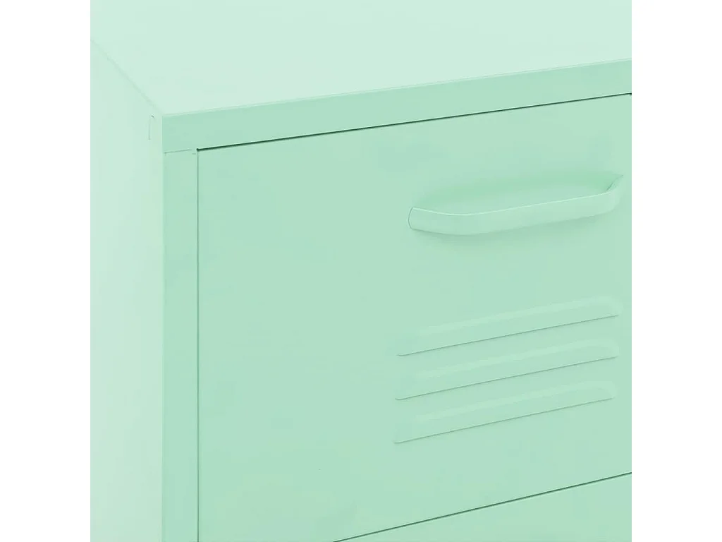 Armoire de rangement Vert menthe 42,5x35x101,5 Acier