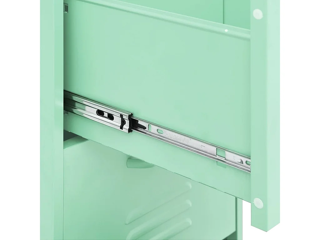 Armoire de rangement Vert menthe 42,5x35x101,5 Acier