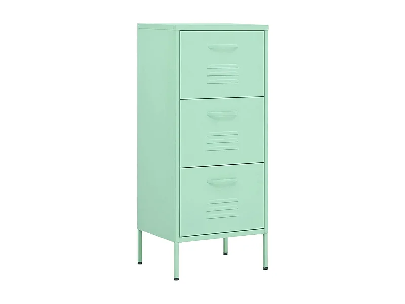 Armoire de rangement Vert menthe 42,5x35x101,5 Acier