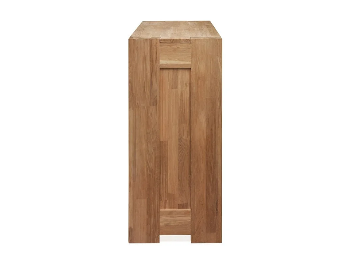 Commode en bois de chêne massif 4 tiroirs Nordo 100cm