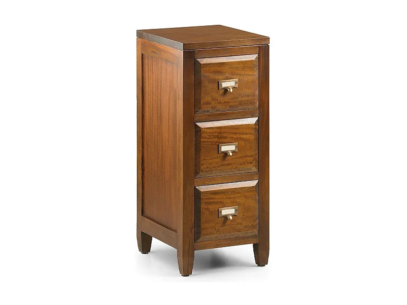 Falkane almacenaje colonial 3 cajones madera maciza de caoba 30 cm
