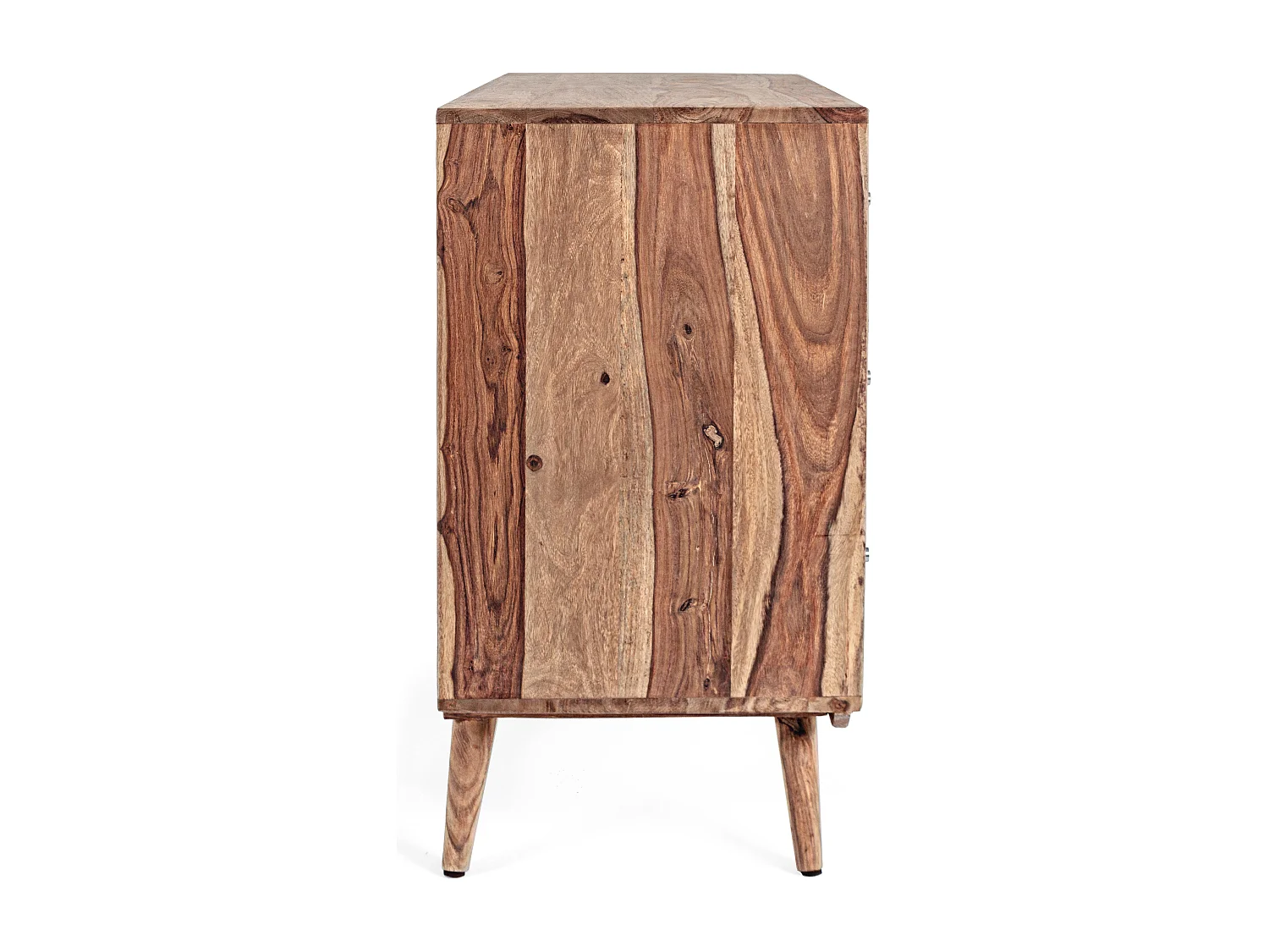 Commode 3 tiroirs en bois de sheesham naturel Kany 88cm