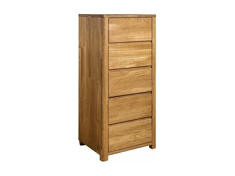 Chiffonnier en chêne massif 5 tiroirs Eliza