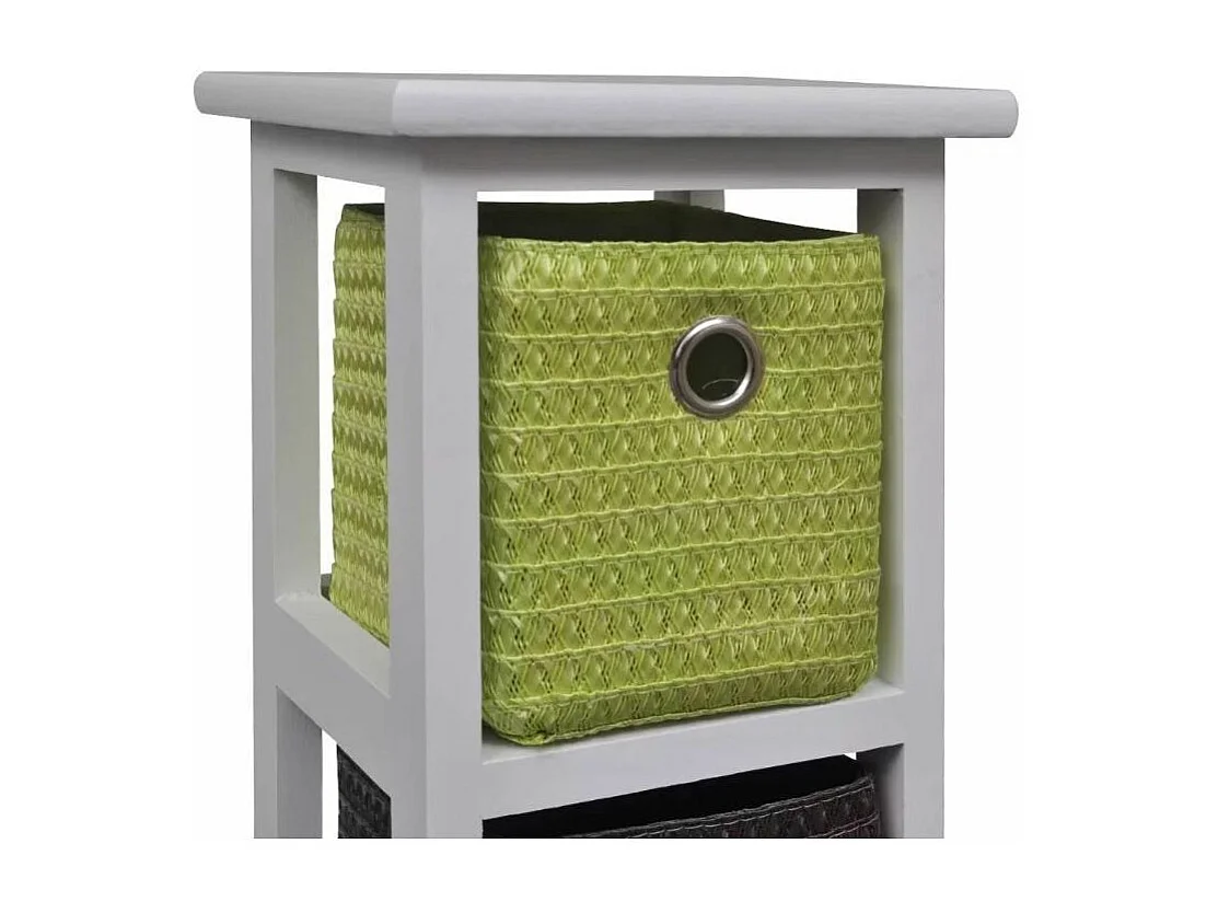 Chiffonnier 4 tiroirs bois blanc Finess