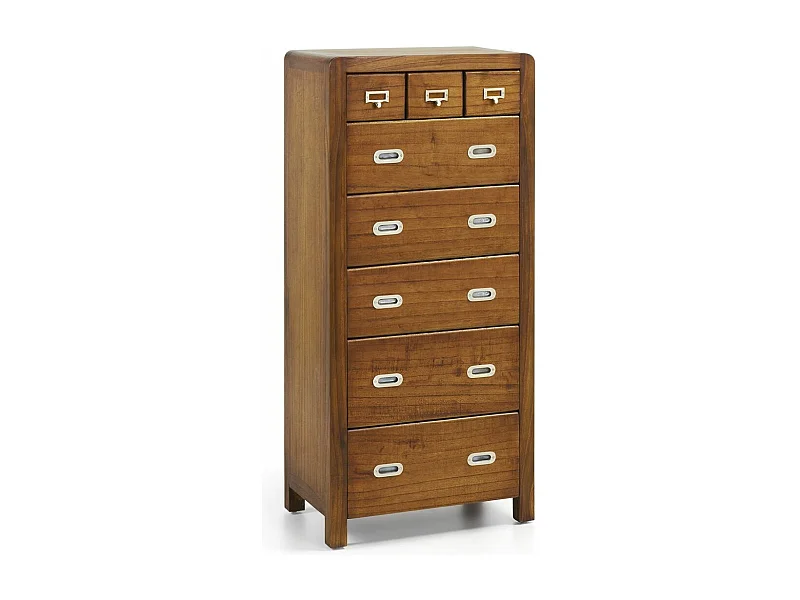 Chiffonnier en bois massif de Mindy 8 tiroirs Sotchy 150cm