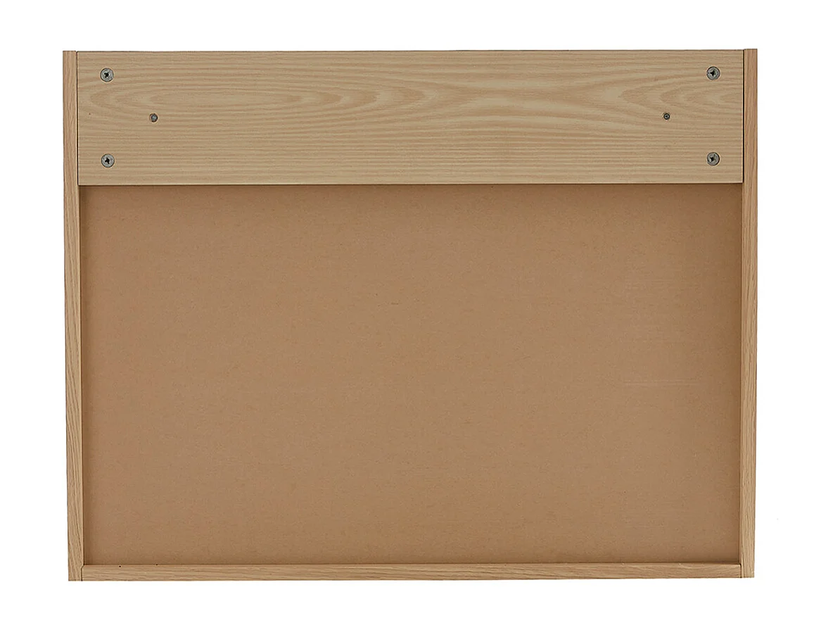 Scrivania da parete vintage rovere con vano portaoggetti L78 cm GABIN