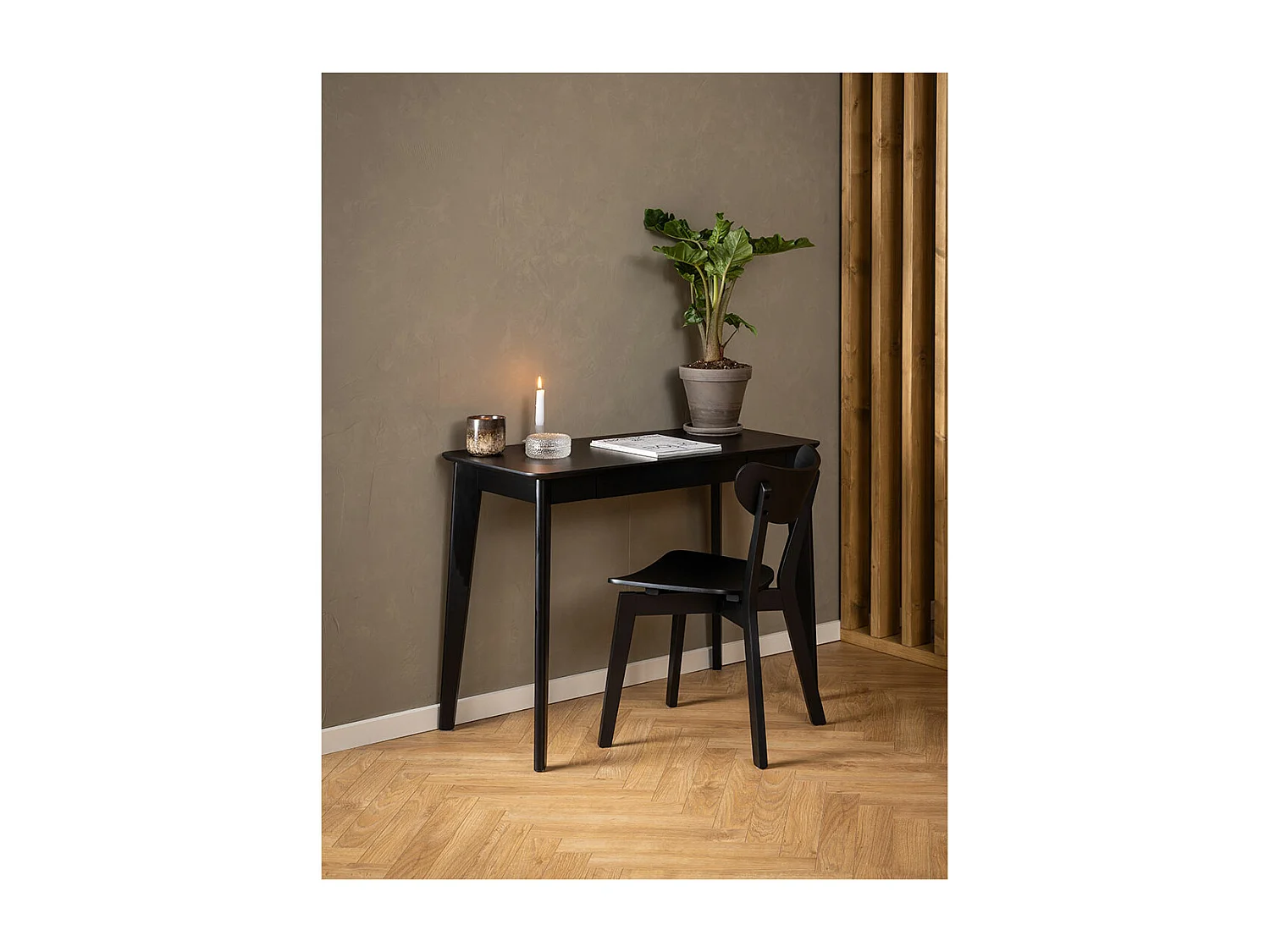 Roxby Schreibtisch 1 Schublade schwarz.