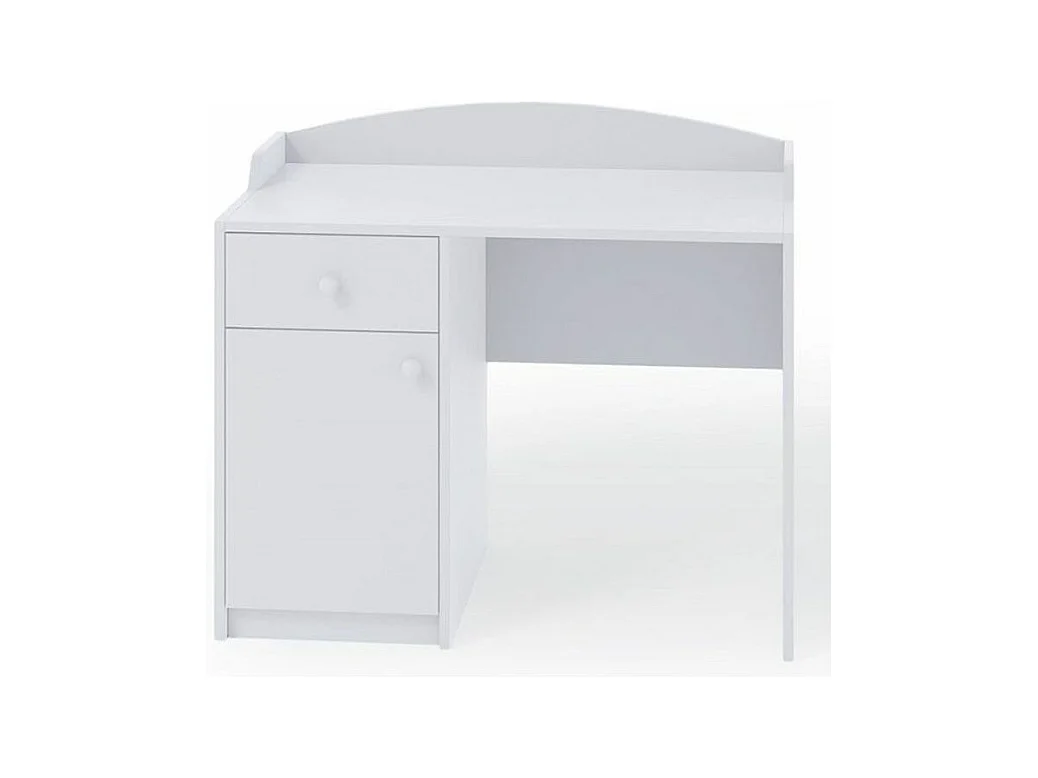 Bureau enfant avec tiroir et un placard blanc Drimy