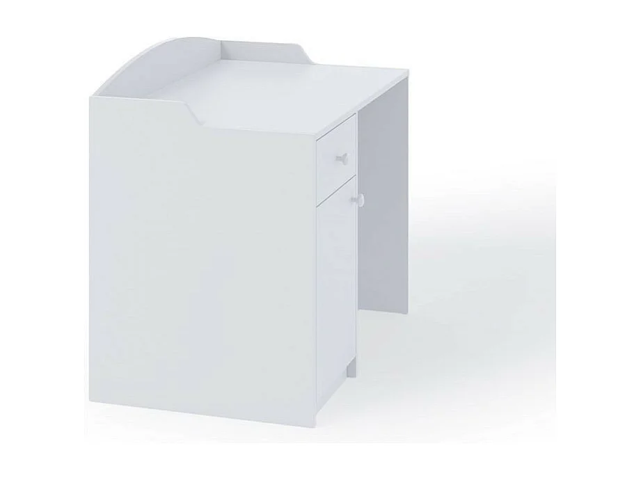 Kinderbureau met lade en een witte kast van Drimy