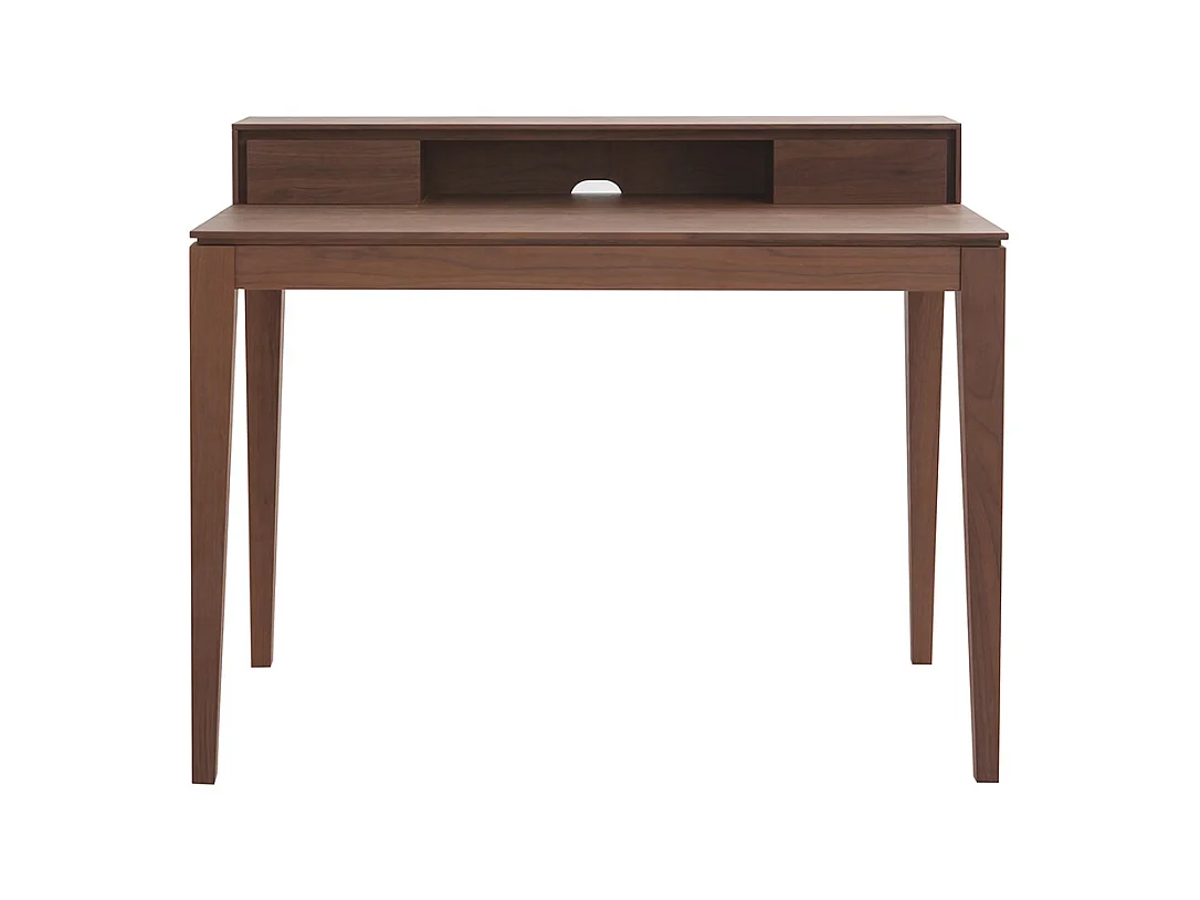 Design-Schreibtisch mit Fächern aus Nussbaumholz SEKRET