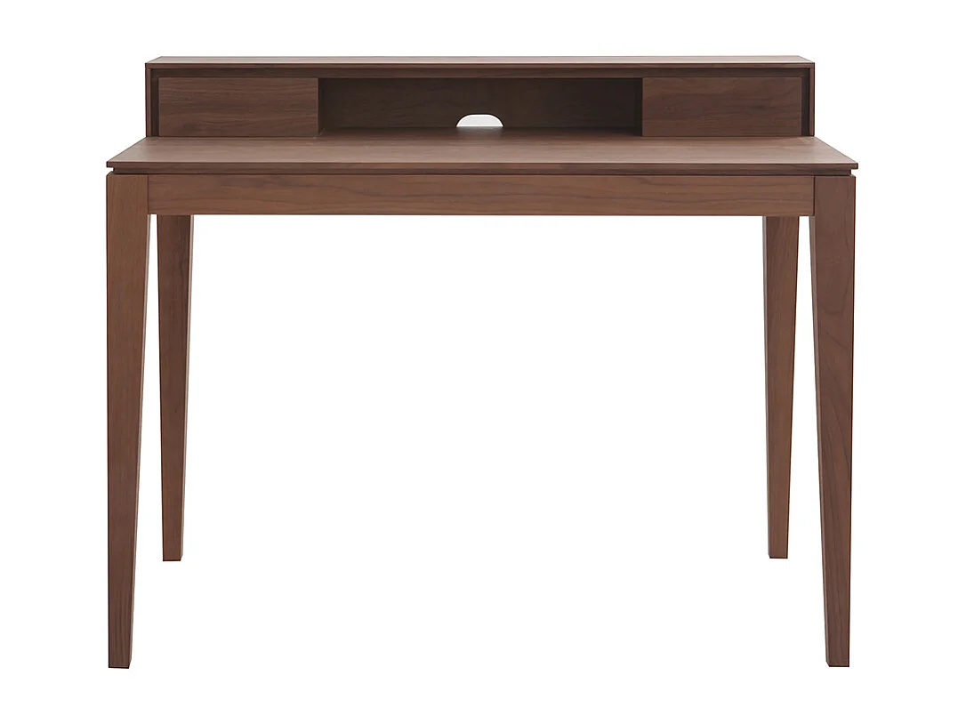 Design-Schreibtisch mit Fächern aus Nussbaumholz SEKRET