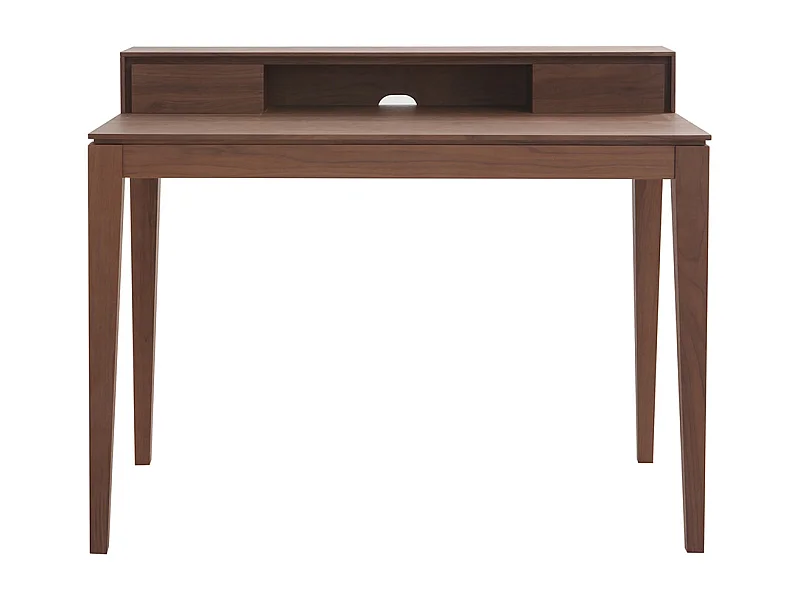 Design-Schreibtisch mit Fächern aus Nussbaumholz SEKRET