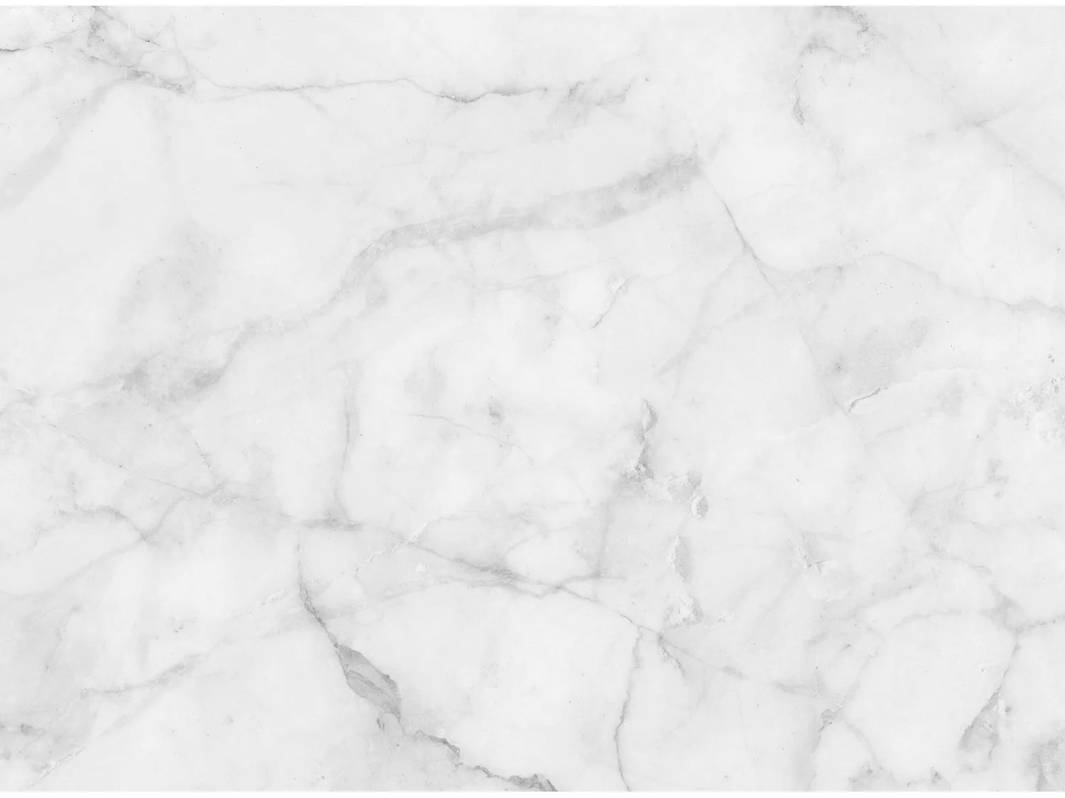 Table tulipe ronde en marbre-Plateau Marbre blanc Carrara-Diamètre 90 cm-Piètement Blanc mat
