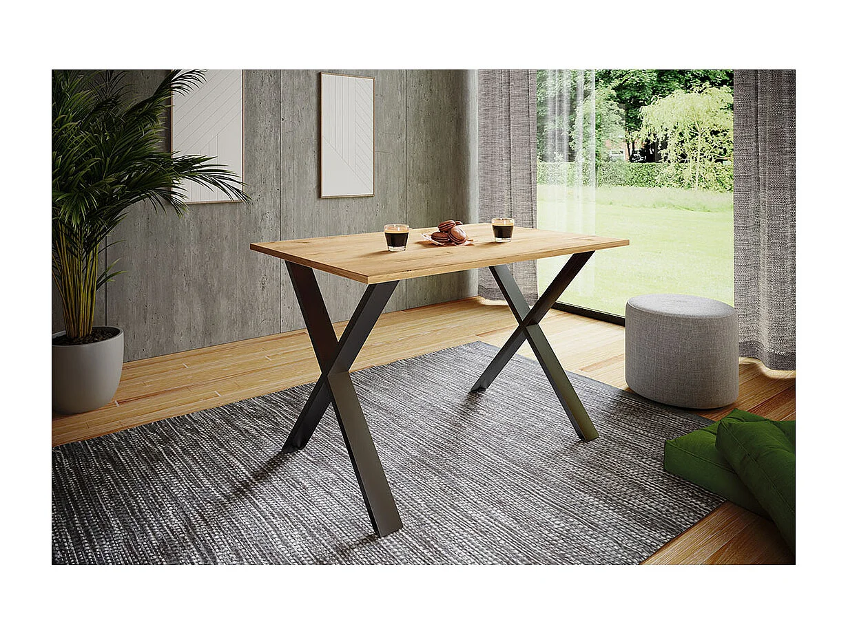 Tavolo da pranzo in legno Tavolo da cucina Xona X 140x80