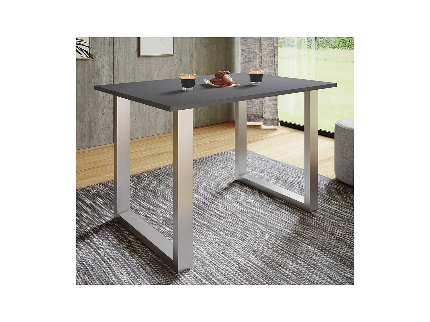 Premium Holz Esstisch Küchentisch Xona U 140x50