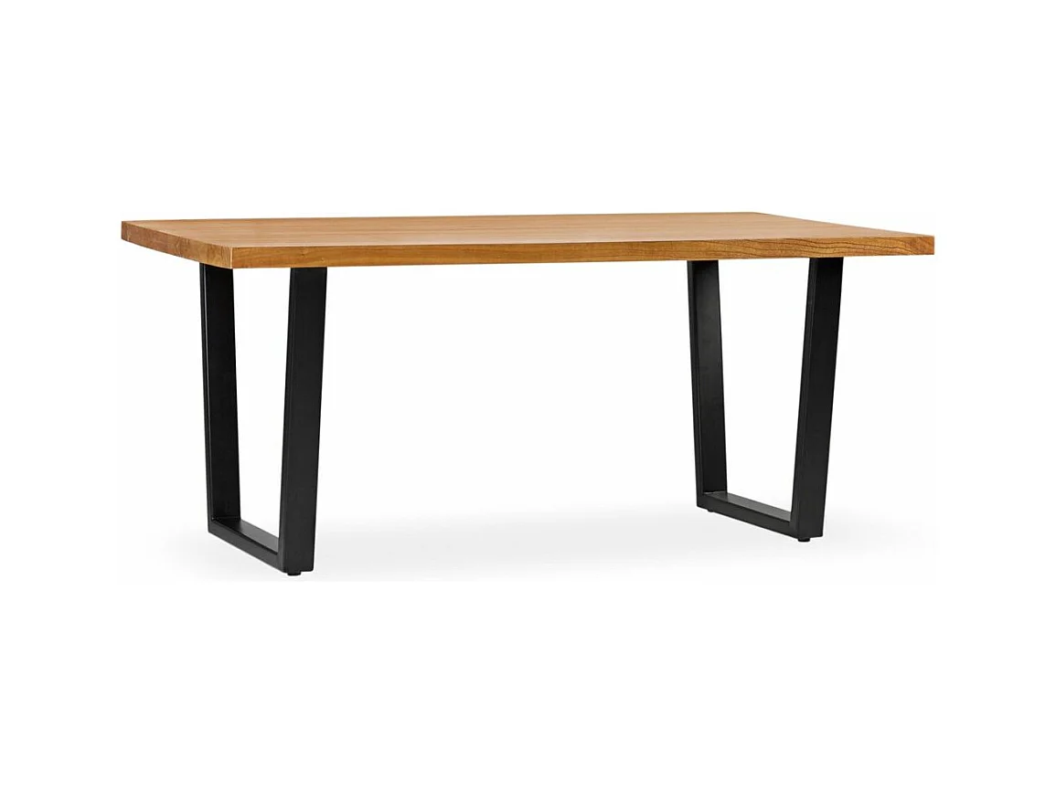 Table à manger en bois clair massif de Mindy Zandhu 180cm