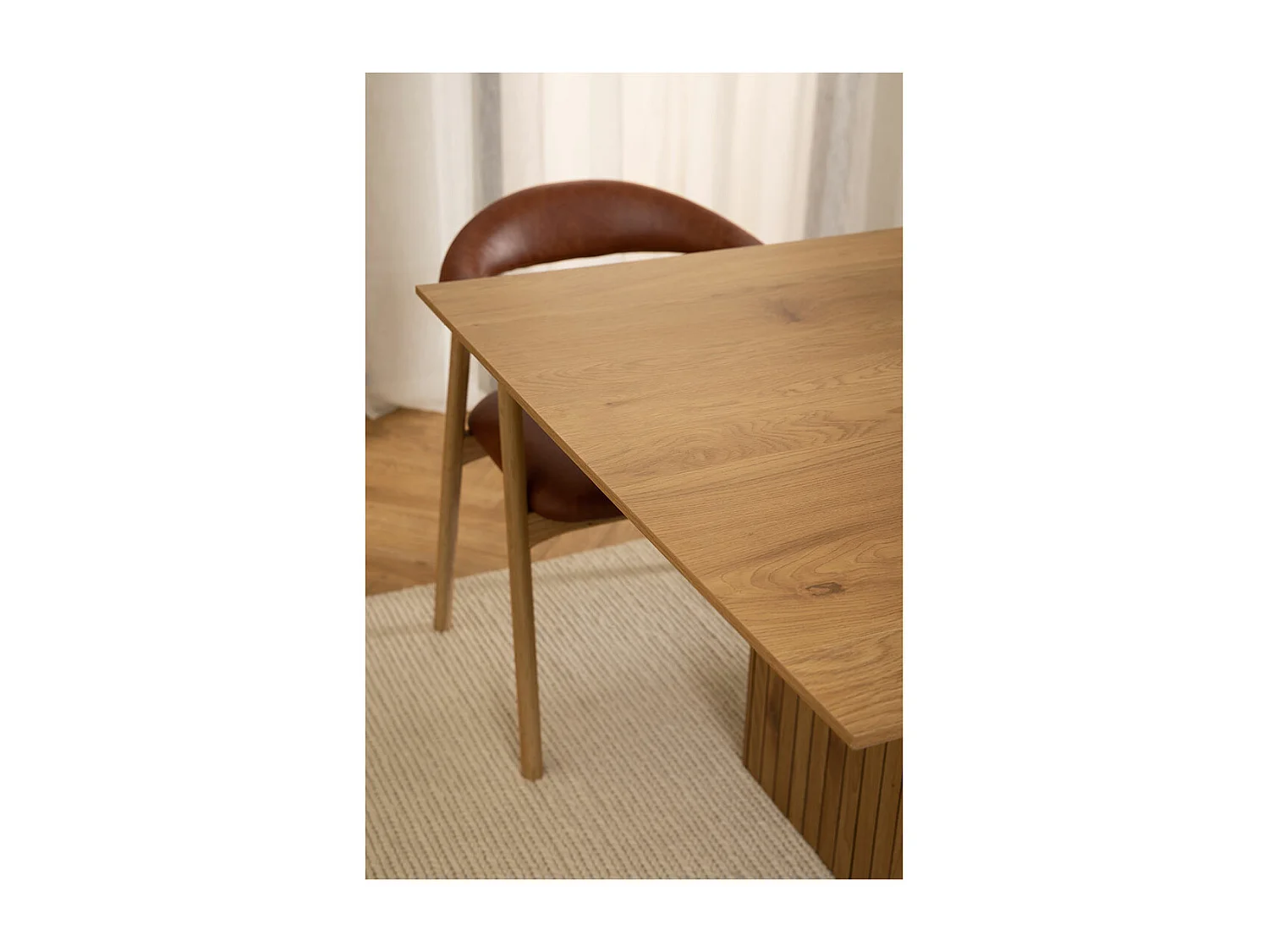 Colima table de salle à manger 100x210cm chêne décor.