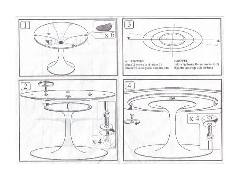 Table tulipe ronde-Plateau Noir mat-Diamètre 100 cm-Piètement Blanc mat