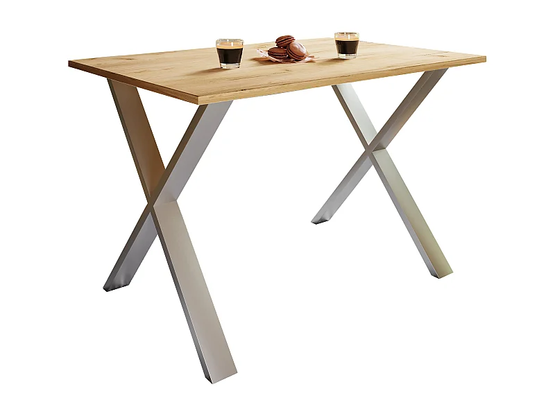 Houten Eettafel Keukentafel Xona X 110x80