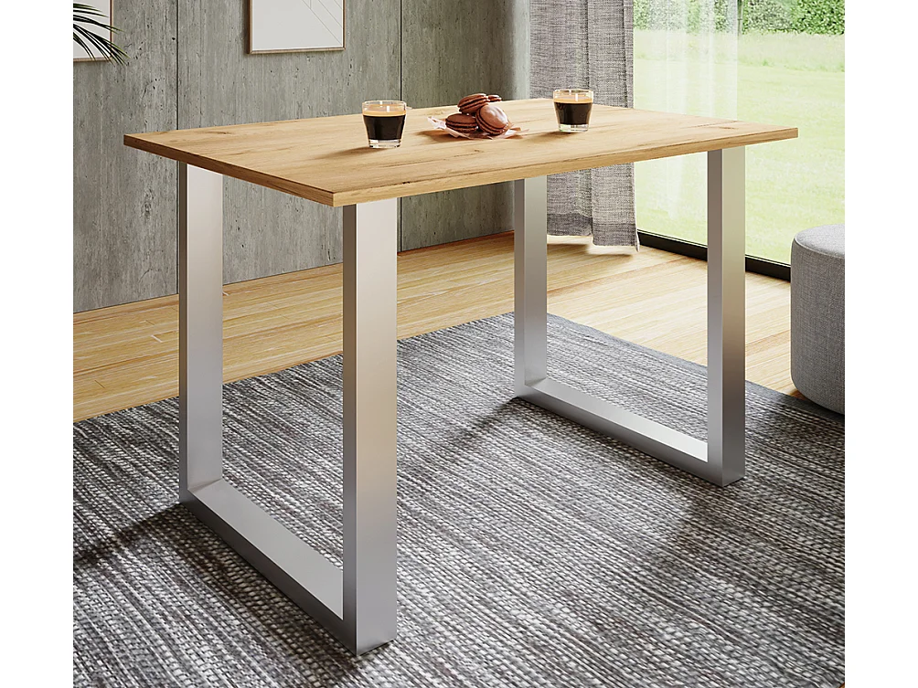 Houten eettafel Keukentafel Xona U 140x50