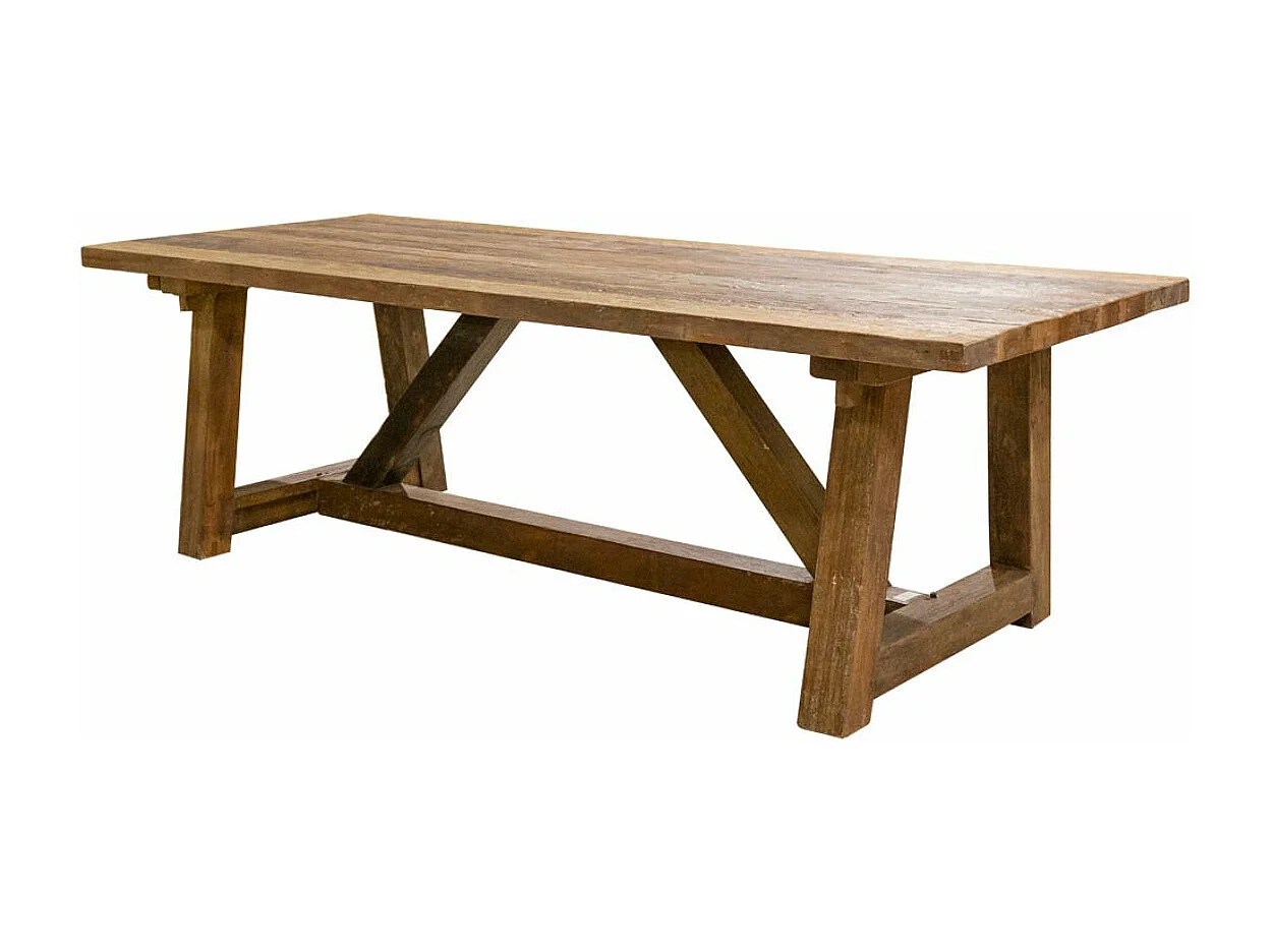Grande table à manger en bois massif Jardo 250cm
