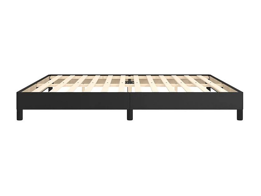 Cadre de lit Noir 200x200 Similicuir