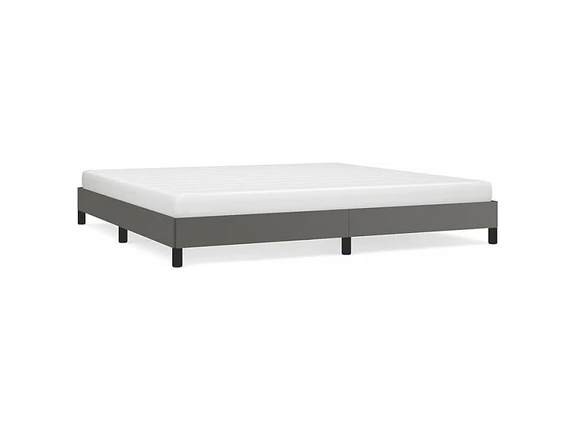 Cadre de lit Gris 200x200 Similicuir
