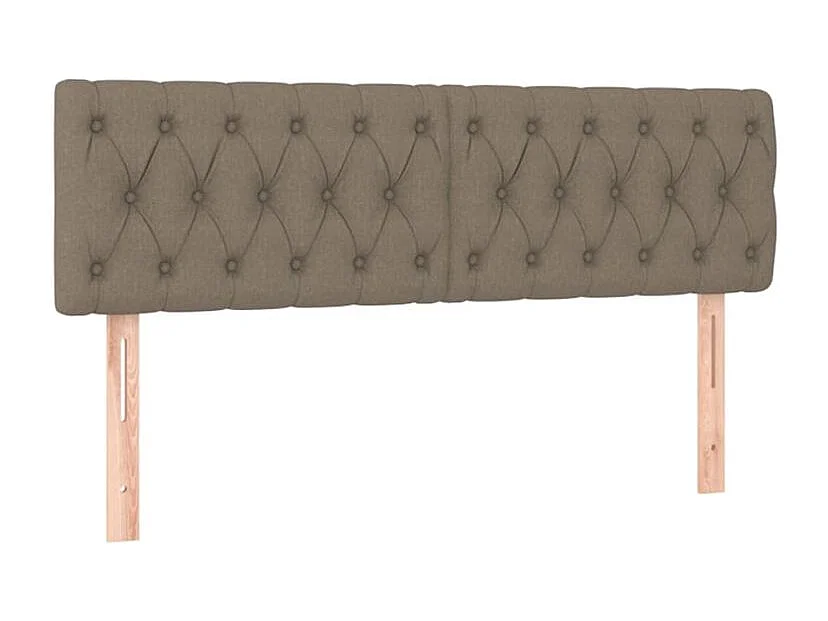 Sommier à lattes de lit avec matelas Taupe 140x200 Tissu
