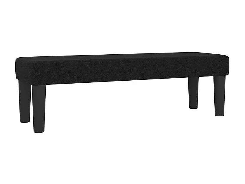 Sommier à lattes de lit avec matelas Noir 160x200 Tissu