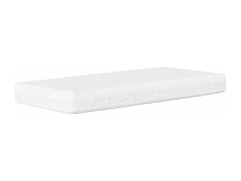 Lit avec matelas crème 100x200 tissu