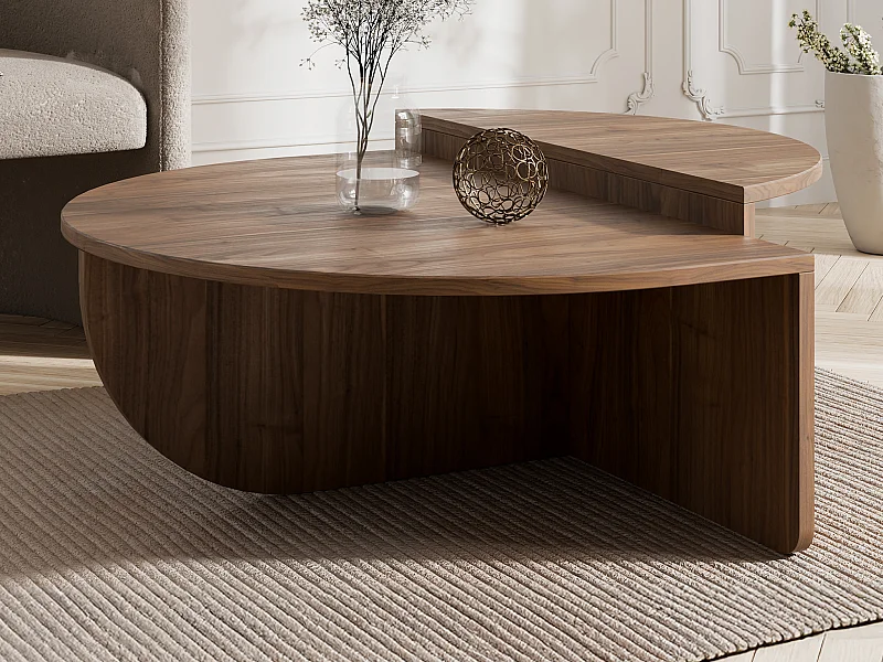 Set van 2 salontafels - Kleur: naturel - ALOEVA