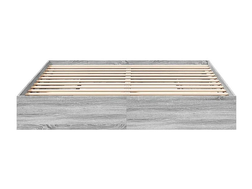 Cadre de lit à tiroirs sonoma gris 180x200 bois d'ingénierie