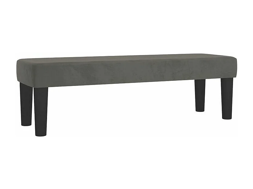 Sommier à lattes de lit et matelas Gris foncé 180x200 Velours