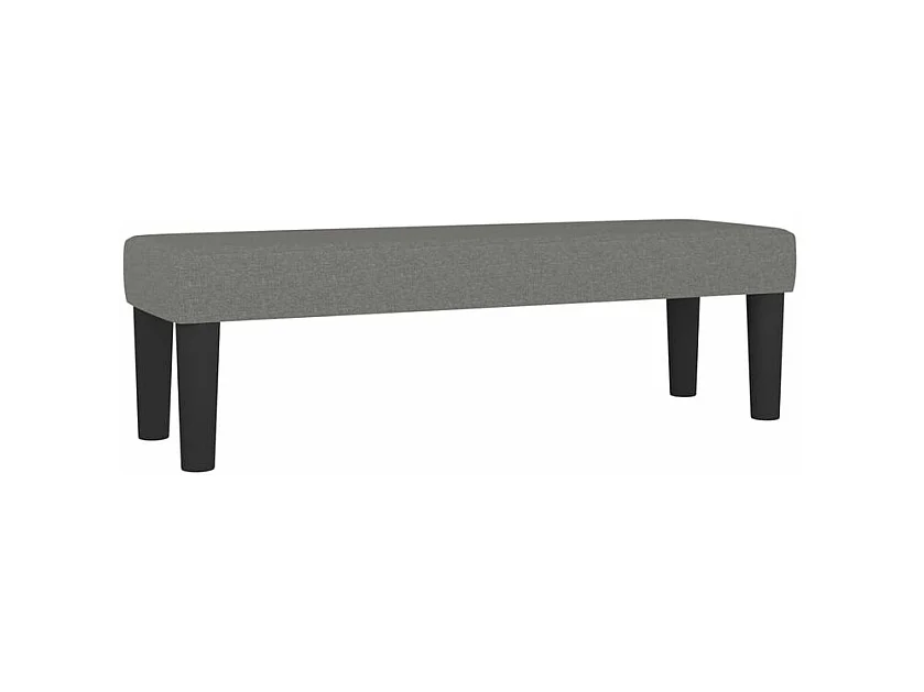 Sommier à lattes de lit avec matelas Gris foncé 140x190 Tissu