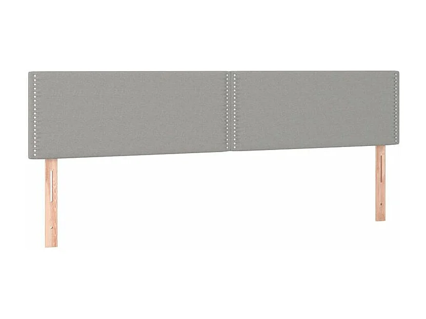 Sommier à lattes de lit avec matelas Gris clair 200x200 Tissu