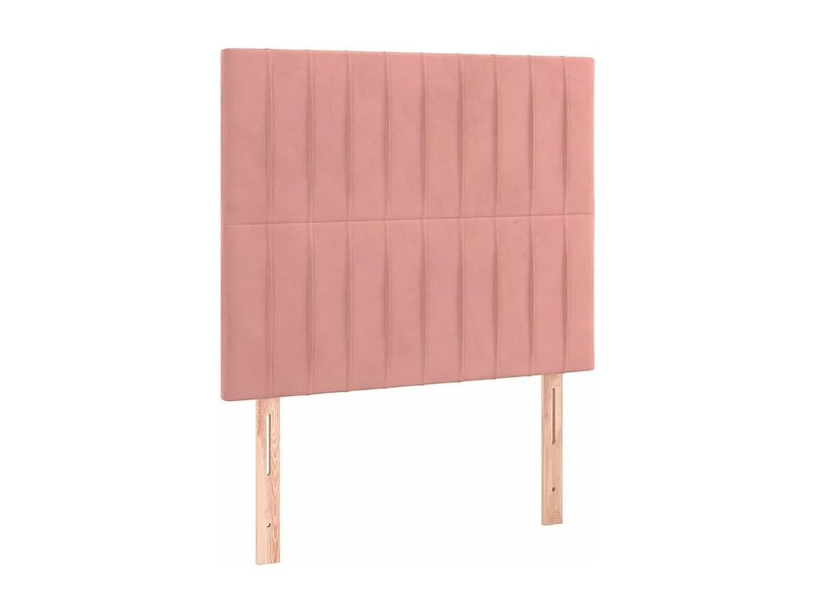 Sommier à lattes de lit avec matelas Rose 90x200 Velours