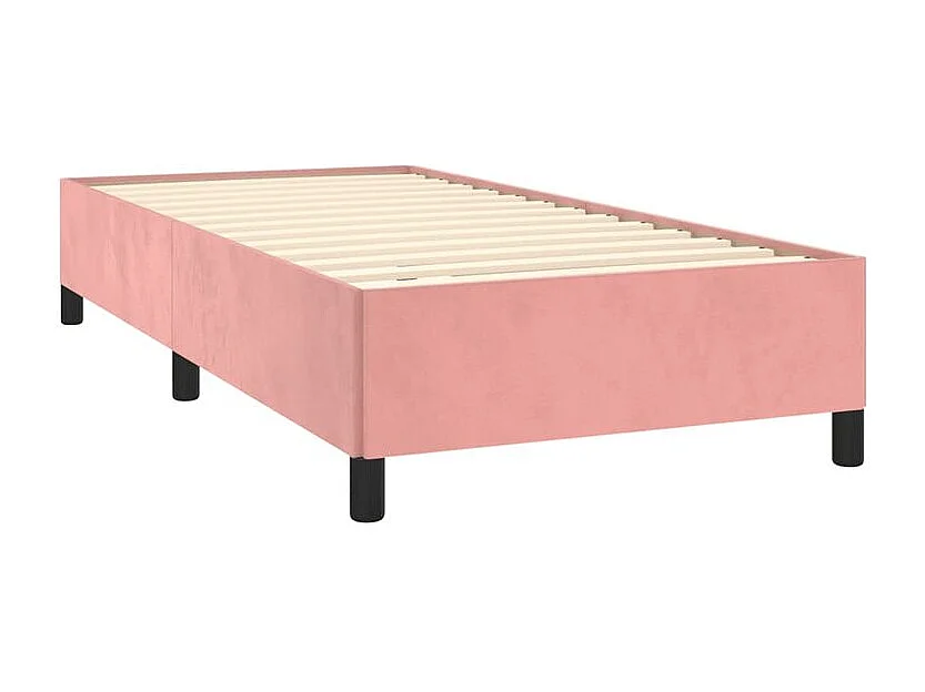 Sommier à lattes de lit avec matelas Rose 90x200 Velours