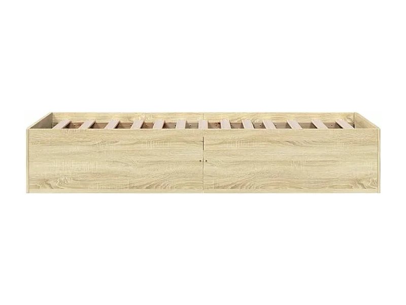 Cadre de lit chêne sonoma 100x200 bois d'ingénierie