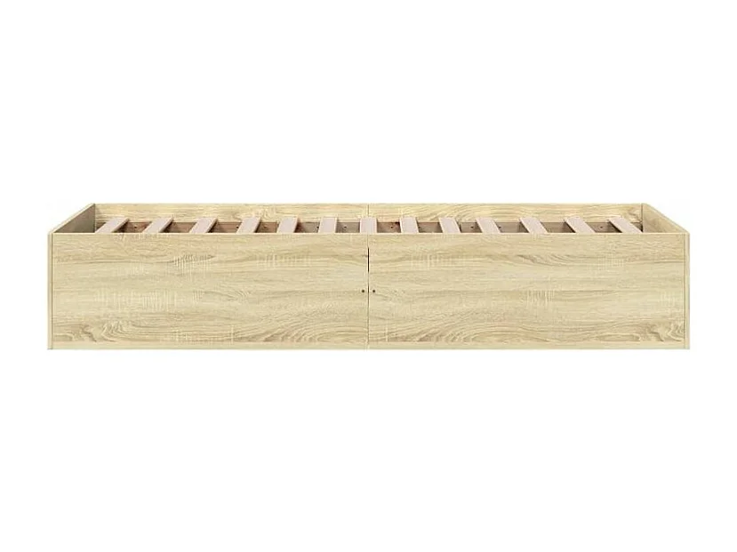 Cadre de lit chêne sonoma 100x200 bois d'ingénierie