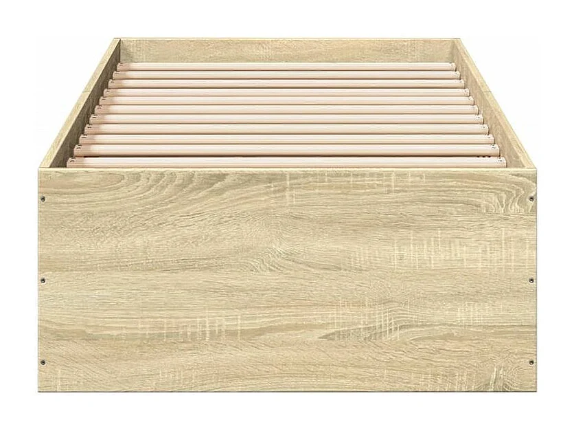 Cadre de lit chêne sonoma 100x200 bois d'ingénierie