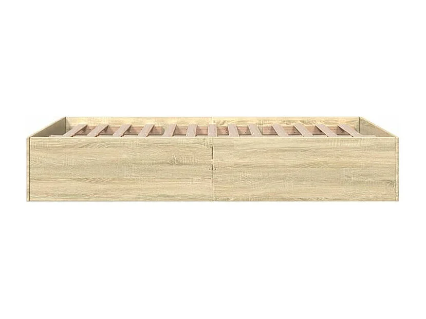 Cadre de lit chêne sonoma 140x200 bois d'ingénierie
