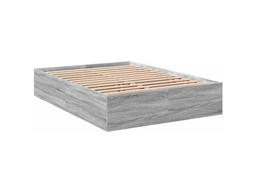 Cadre de lit sonoma gris 120x200 bois d'ingénierie