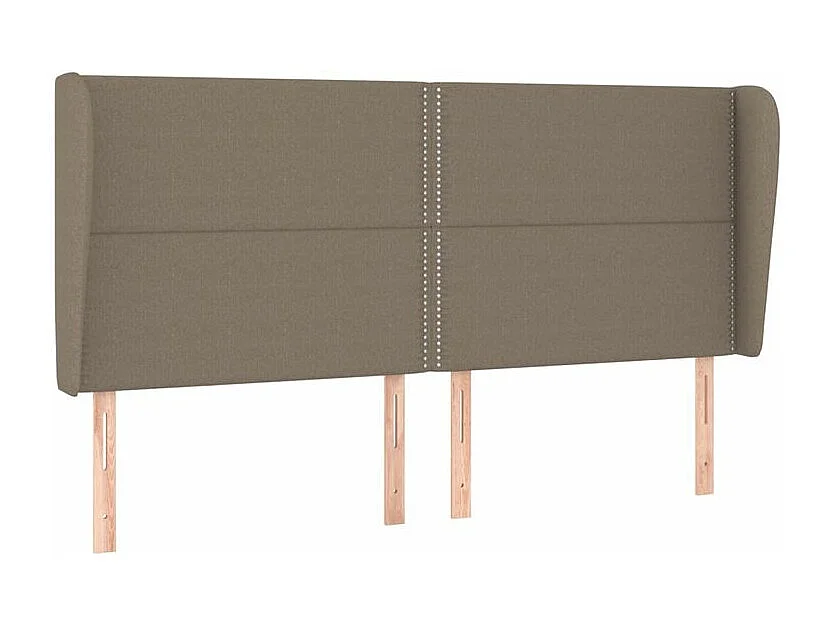 Sommier à lattes de lit avec matelas Taupe 180x200 Tissu