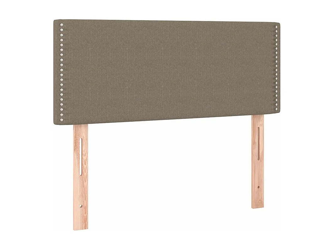 Sommier à lattes de lit avec matelas LED Taupe 90x200 Tissu