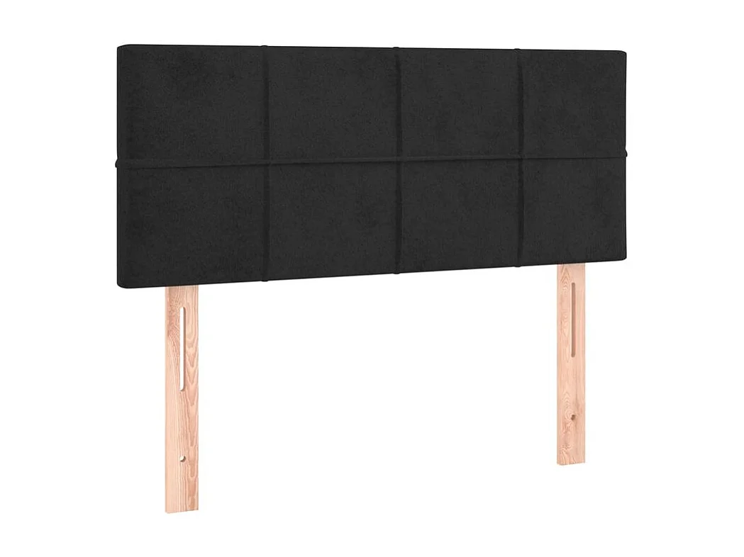 Sommier à lattes de lit avec matelas et LED Noir 120x200