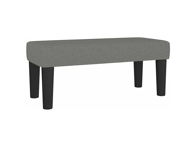 Sommier à lattes de lit avec matelas Gris foncé 100x200 Tissu