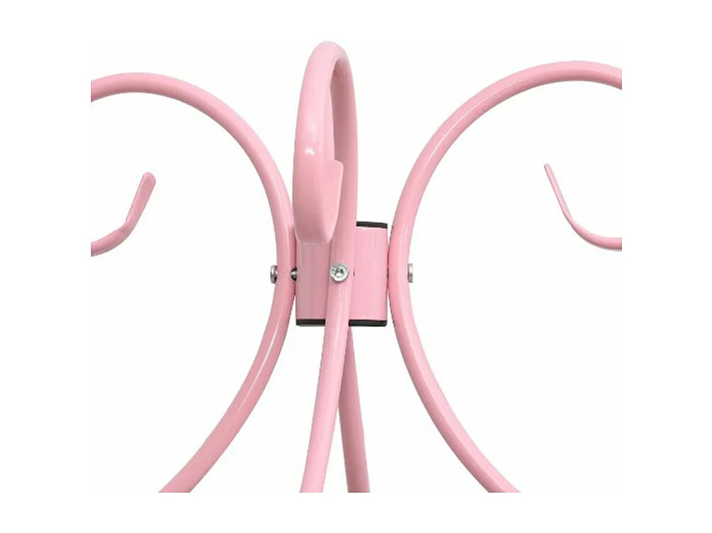 Lit à baldaquin métal rose Donkl 140x200