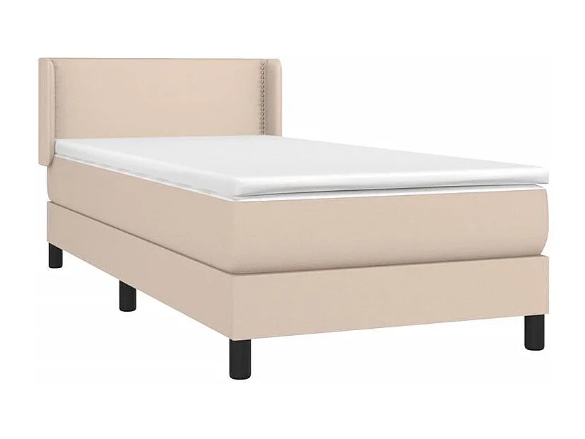 Sommier à lattes de lit avec matelas Cappuccino 80x200