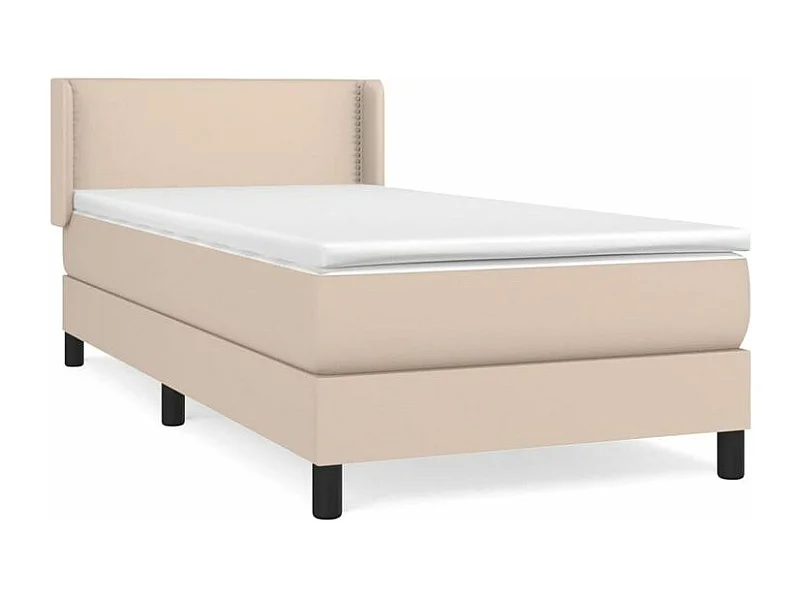Sommier à lattes de lit avec matelas Cappuccino 80x200